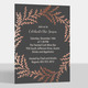 Gorgeous Foil Wreath Invitations Image 1 of 6
